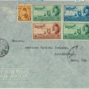 86437  - EGYPT  - POSTAL HISTORY -  CENSORED COVER to the USA  1940's