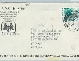 74460 - NICARAGUA - POSTAL HISTORY - AIRMAIL COVER to NORWAY 1980'S - MUSIC