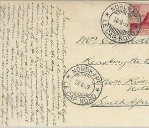 77625 - NORWAY - Postal History - Mi # 198 on FDC POSTCARD to SOUTH AFRICA  1939