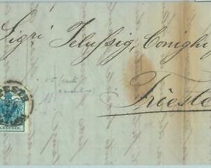 85243 - Austria HUNGARY - POSTAL HISTORY - COVER from PESTH to TRIESTE 1857