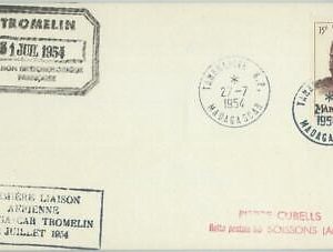 77747 - MADAGASCAR  - Postal History - First Flight COVER to TROMELIN polar 1954