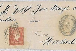 29897  SPAIN España: POSTAL HISTORY - E. 48 AMBULANTE ASCENDENTE mes girado