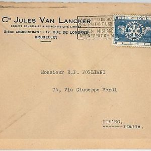 59833 -  BELGIUM - POSTAL HISTORY:  STAMP on  COVER  1955 -  ROTARY