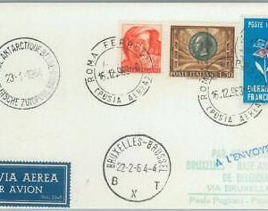 77739 - ITALY - Postal History - CARD  to BELGIAN ANTACTIC BASE polar 1964