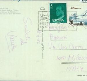 85349 - MOROCCO - Postal History - SPANISH STAMPS on Postcard to ITALY 1982