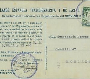 85328 - SPAIN - Postal History - REVENUE official service STAMP on PROPAGANDA