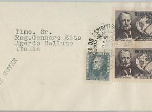 74412 - BRAZIL - POSTAL HISTORY - FDC COVER 1957 Religion SPIRITUALITY maps
