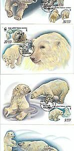 90214 - RUSSIA USSR - POSTAL HISTORY:  4 MAXIMUM CARDS 1987 -  Polar Bear WWF