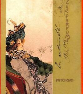Lib7716 - VINTAGE Artist signed POSTCARD - Glamour : KIRCHNER  1901  Patchouli