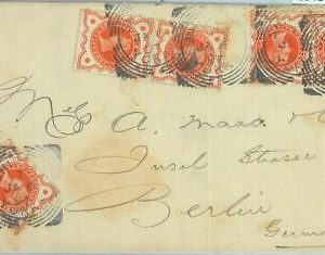 85414 - GB - Postal History - 2 1/2 penny rate on COVER: SHIPLEY to GERMANY 1897