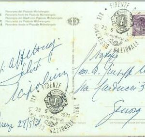 86666 - ITALY - POSTAL HISTORY - EVENT postmark on postcard 1971  LIONS