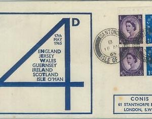 77758  - GB - Postal History -  SG # 611m booklet pane on FDC COVER 1965