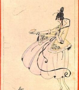 Lib7722 - VINTAGE Artist Illustraded POSTCARD - Glamour  Fashion E. KURT
