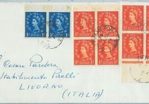 77750 - GB - POSTAL HISTORY - SG 611a*2 + 610 I + 610*4 on COVER 1961