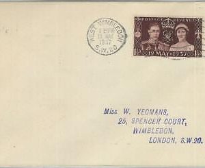 77755  - GB - Postal History -   FDC COVER 1937  - Royalty