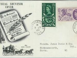 77759  - GB - Postal History -  SG # 619 / 620 FDC COVER 1960  - PARLIAMENT