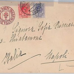 41608  SPAIN  España - POSTAL HISTORY - COVER sobre - SEVILLA to ITALY 1911