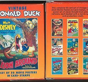 GUYANA - Scott 2780A  set of 50 poster stamps - DONALD DUCK: GOLF devils PENGUIN