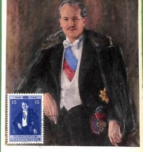 90234 - LIECHTENSTEIN - Postal History - MAXIMUM CARD - ART Royalty 1956