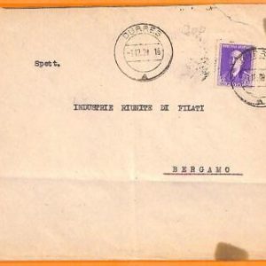 98960 -  ALBANIA - POSTAL HISTORY -  COVER from DURRES to ITALY  1939
