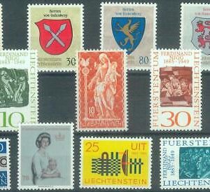 88228 - LIECHTENSTEIN - STAMPS -  COMPLETE YEAR sets: 1961/1968 no s/s  MNH