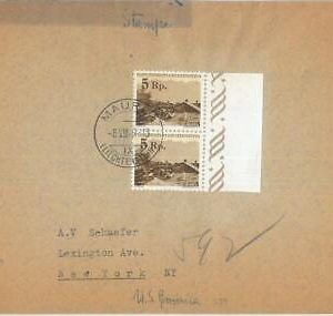 77550 - LIECHTENSTEIN  - Postal History - COVER to the USA  1948