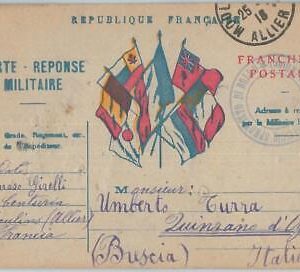 74089 - Postal History - WWI  Italian troops in FRANCE -  MILITARY MAIL  1918