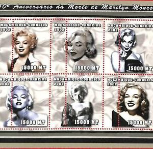 A1144 Mozambique - ERROR MISSPERF  2002 cinema Merilyn Monroe Кино Мэрилин Монро