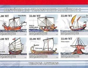 A1166 Mozambique- ERROR IMPERF 2009 Ships Sailboat  Корабли Транспорт