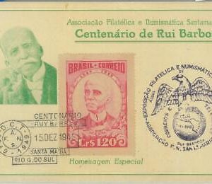 83565  - BRAZIL - Postal History - FDC MAXIMUM CARD  1949  Eagle POLITICS
