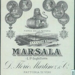 86821 - ITALY - Vintage BOTTLE wine LABEL:   Marsala