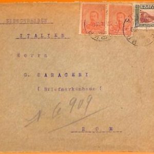 99072 - BULGARIA - Postal History -   COVER to ITALY  1920