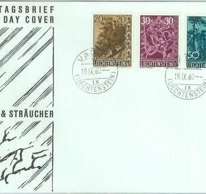 88923 - LIECHTENSTEIN  - Postal History -   FDC COVER  1960  Trees