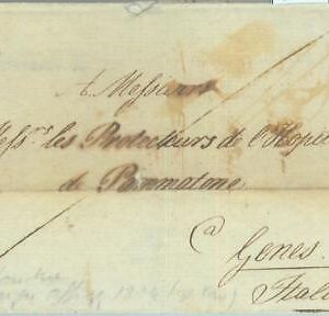 85406 - GB - POSTAL HISTORY - PREPHILATELIC COVER to GENOVA  1804 Foreign Office