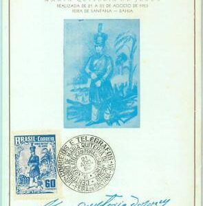 85983 - BRAZIL - POSTAL HISTORY - MAXIMUM CARD: Maria Quitéria UNIFORMS 1953