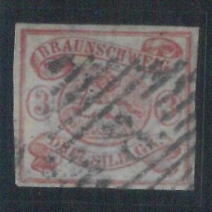 78066 - GERMANY Braunshweig  - STAMP: Michel  #  12a  fine  USED