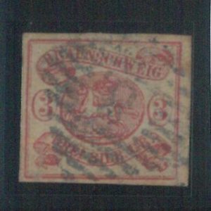78067 - GERMANY Braunshweig  - STAMP: Michel  #  12a  Very fine  USED