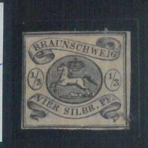 78070 - GERMANY Braunshweig  - STAMP: Michel  #  5  MINT hinged ORIGINAL GUM!