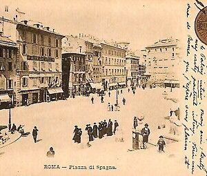 ab0686 - CARTOLINA D'EPOCA - ROMA Città : Piazza di Spagna