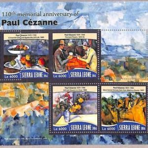 A4613 - SIERRA LEONE - ERROR MIPERF Kleinbogen: 2016, Paul Cezanne, Art.-Nr