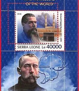 A4773 – SIERRA LEONE – FEHLER MISPERF Souvenir s: 2018 Explorers, Richard...