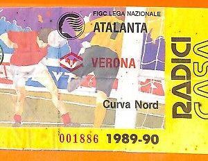 C0658 - Vecchio BIGLIETTO PARTITA CALCIO - ATALANTA VS VERONA