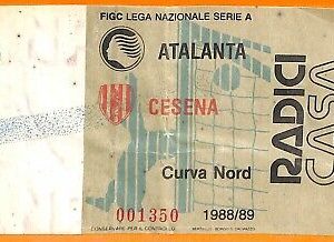 C0659 - Vecchio BIGLIETTO PARTITA CALCIO - ATALANTA VS CESENA
