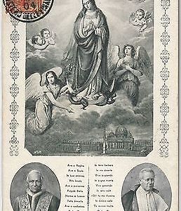 48297  CARTOLINA d'Epoca - ROMA:   Cinquantenario del DOGMA dell'IMMACOLATA 1904