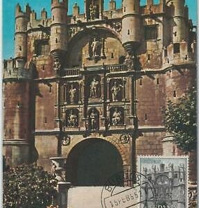 48379  - SPAIN - MAXIMUM CARD  - Architecture: Burgos 1952
