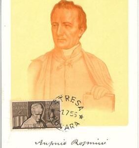 54559 -  ITALY - POSTAL HISTORY: MAXIMUM CARD - 1955 RELIGION Philosophy