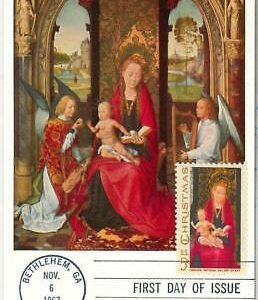 48312 - USA - MAXIMUM CARD  - ART / CHRISTMAS : Memling  1967
