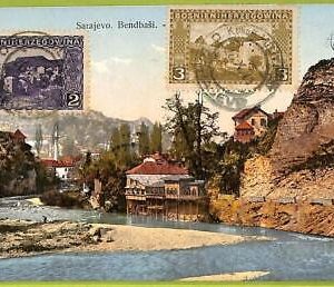 ae9376 - BOSNIA - VINTAGE  POSTCARD - Sarajevo - Bendbasi - 1911