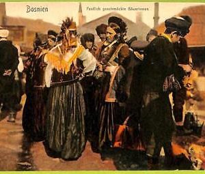 ae9366 - BOSNIA - VINTAGE  POSTCARD - Ethnic