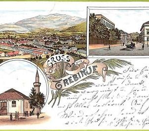 ae9363 - BOSNIA - VINTAGE  POSTCARD - Gruss aus Trebinje - 1898